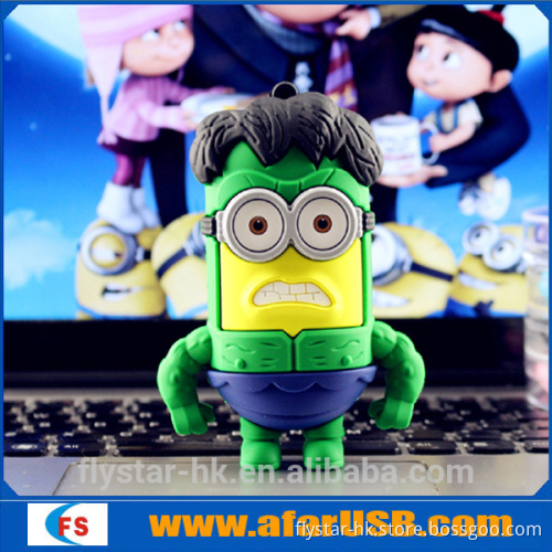 Custome your shape PVC cartoon portable power bank 4000mah, 4400mah, 4800mah 5200mah